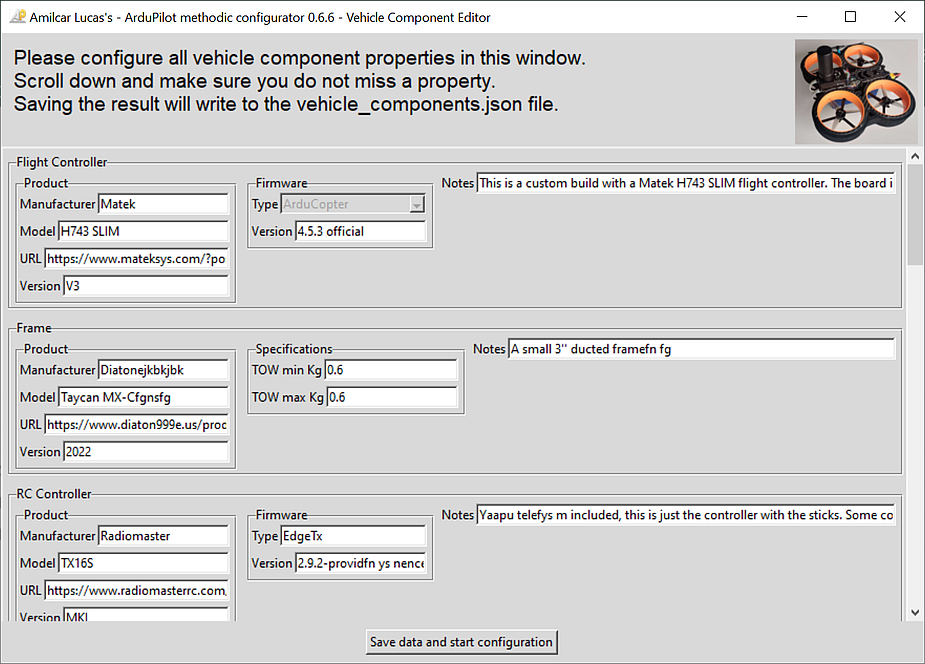 AMC component editor