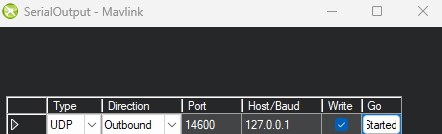 Mission Planner Mavlink port forwarding window