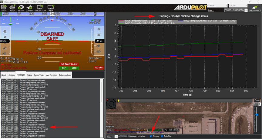 MP IMU temperature calibration started