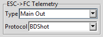ESC telemetry BDShotOnly